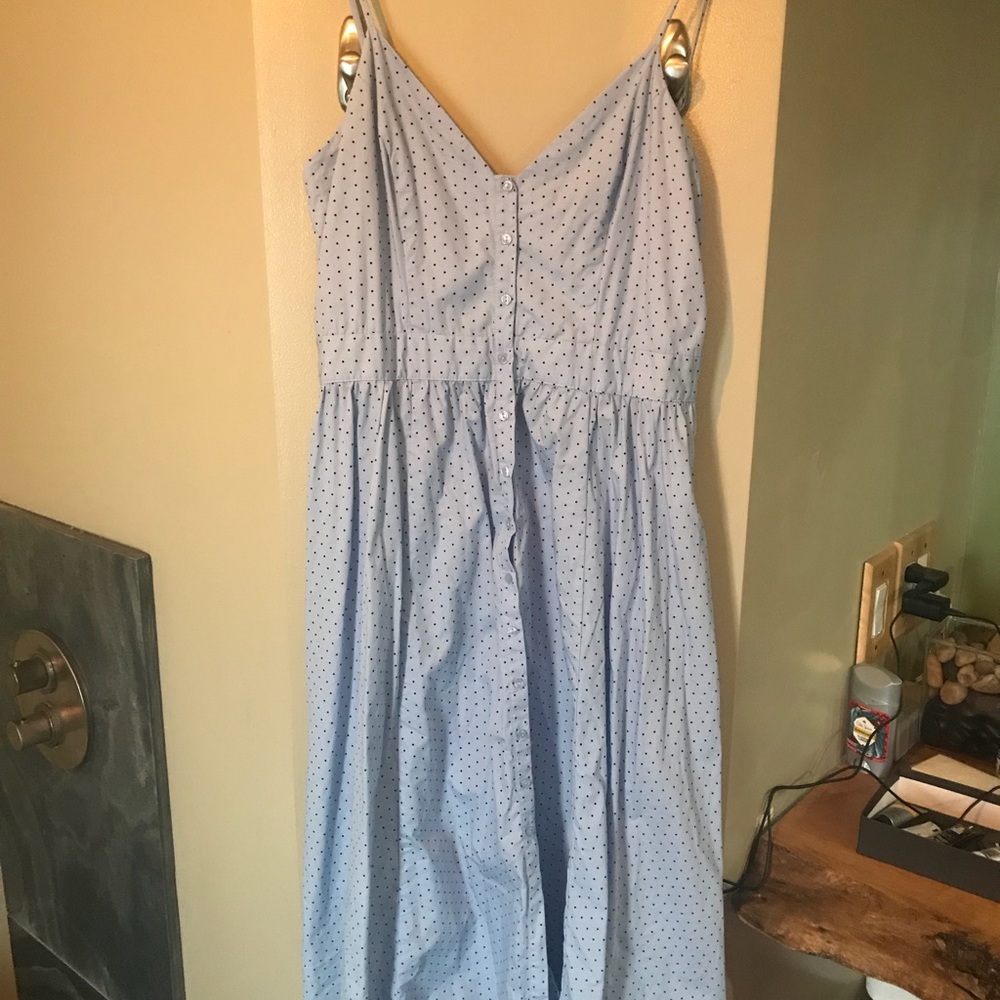 Blue polka dot H&M summer dress